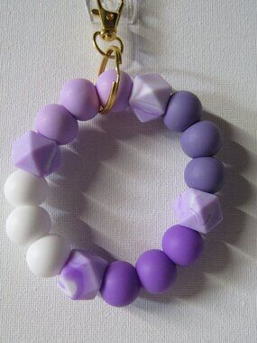 Perfectly Purple Keychain Ring